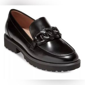 COLE HAAN Women's Geneva Chain Hardware Loafer Flats, size 7.5. NEW!
